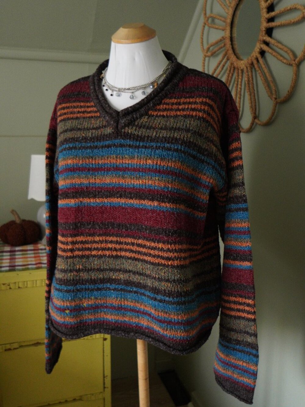 fall long sleeve vintage easy wear clothing brand knit